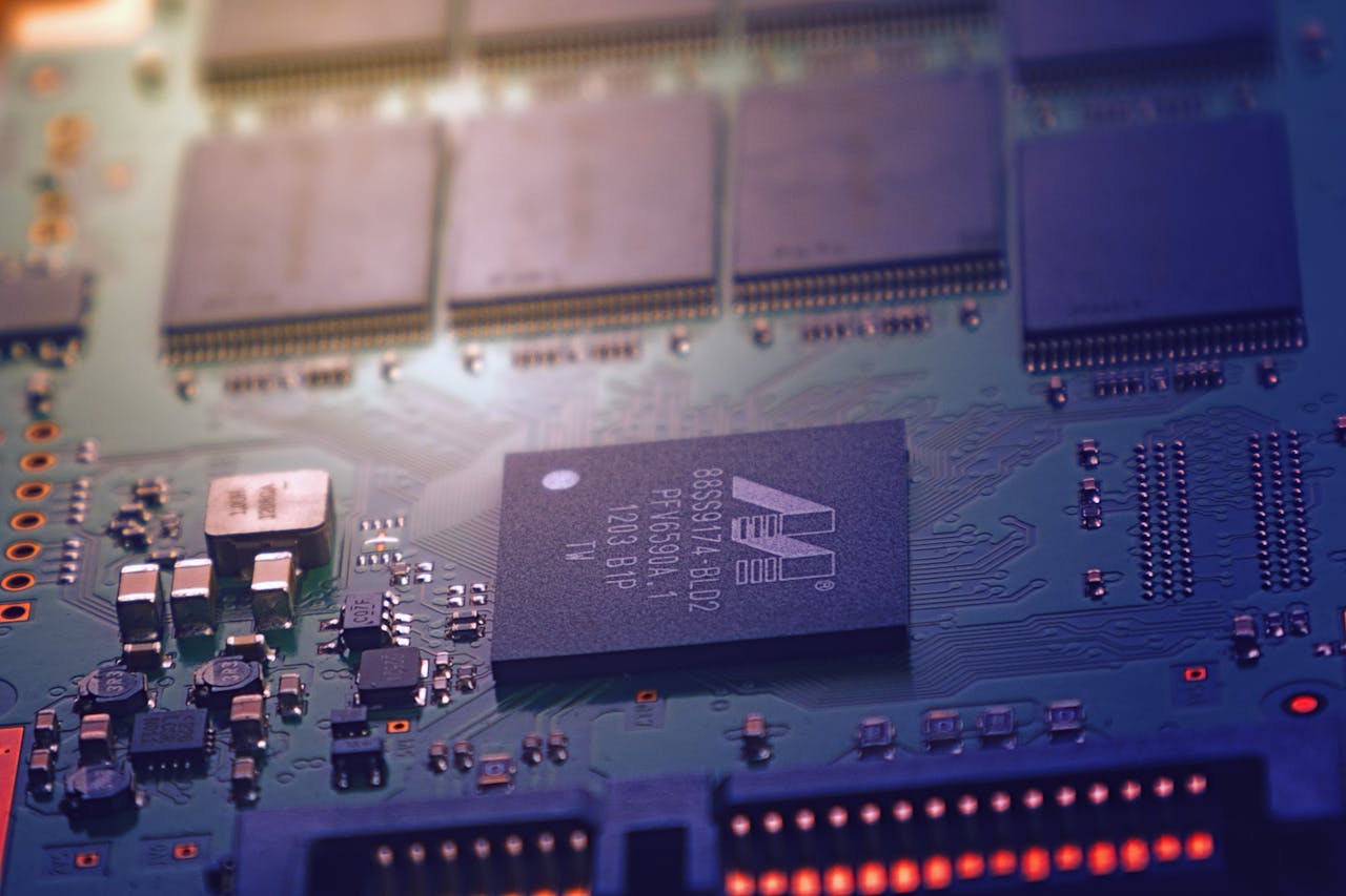 Picture of electronics Chip